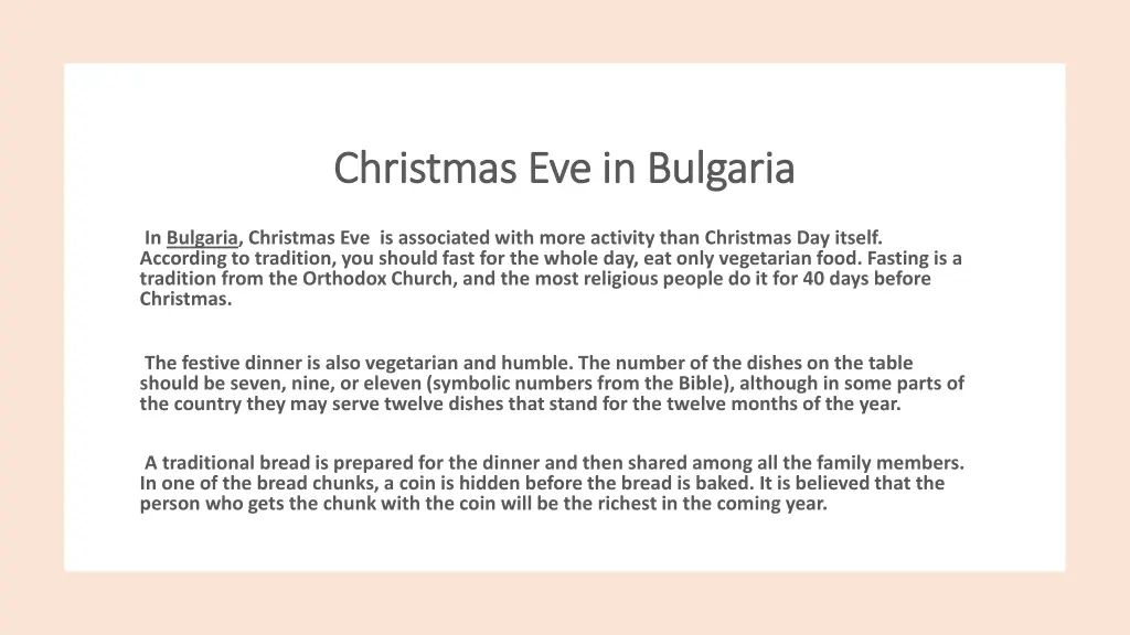 christmas eve in bulgaria christmas