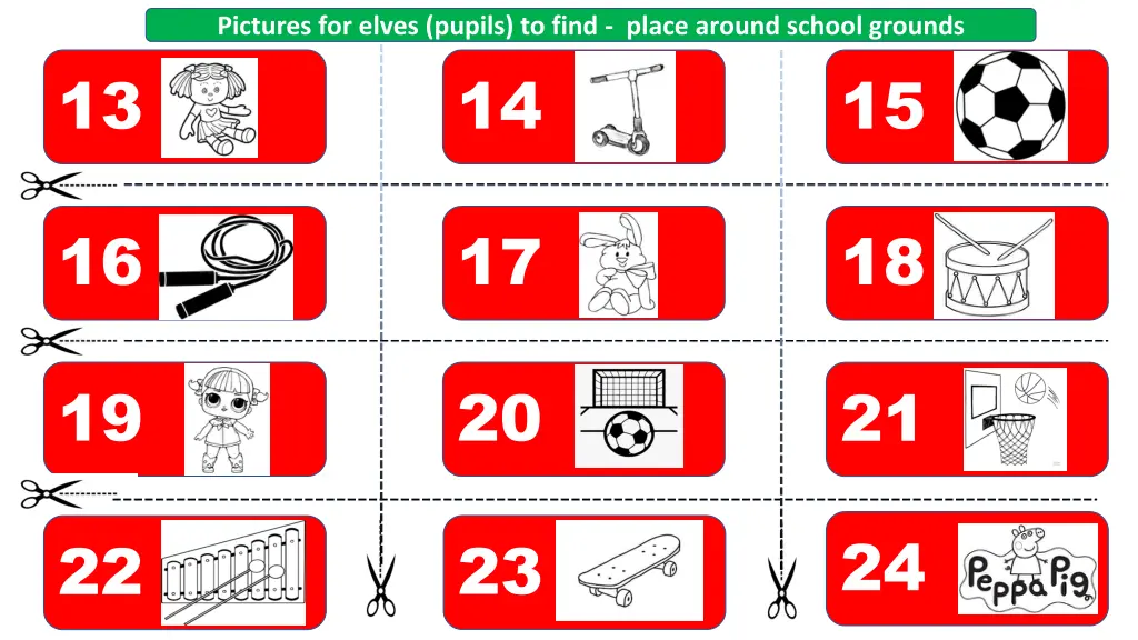 pictures for elves pupils to find place around 1