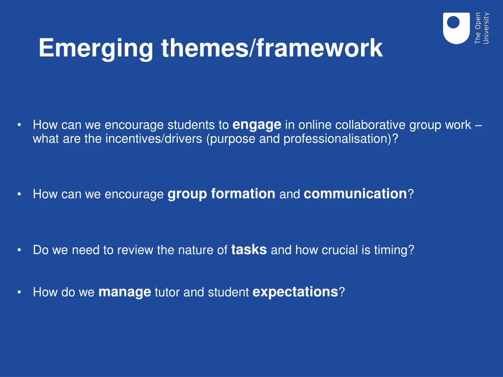 emerging themes framework