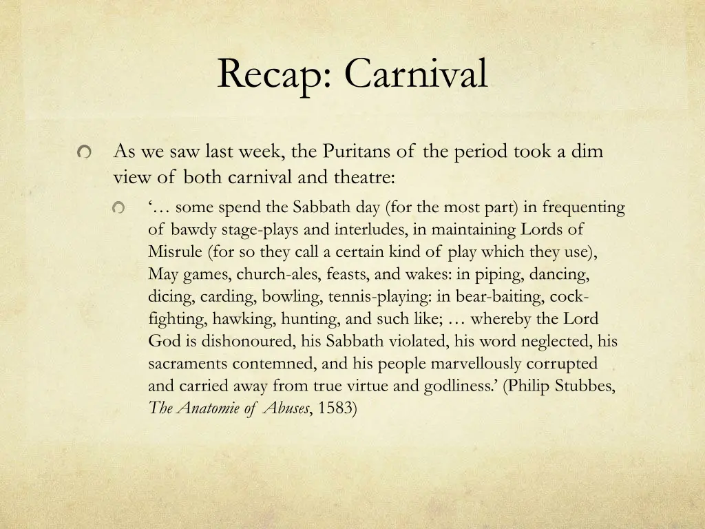 recap carnival 2