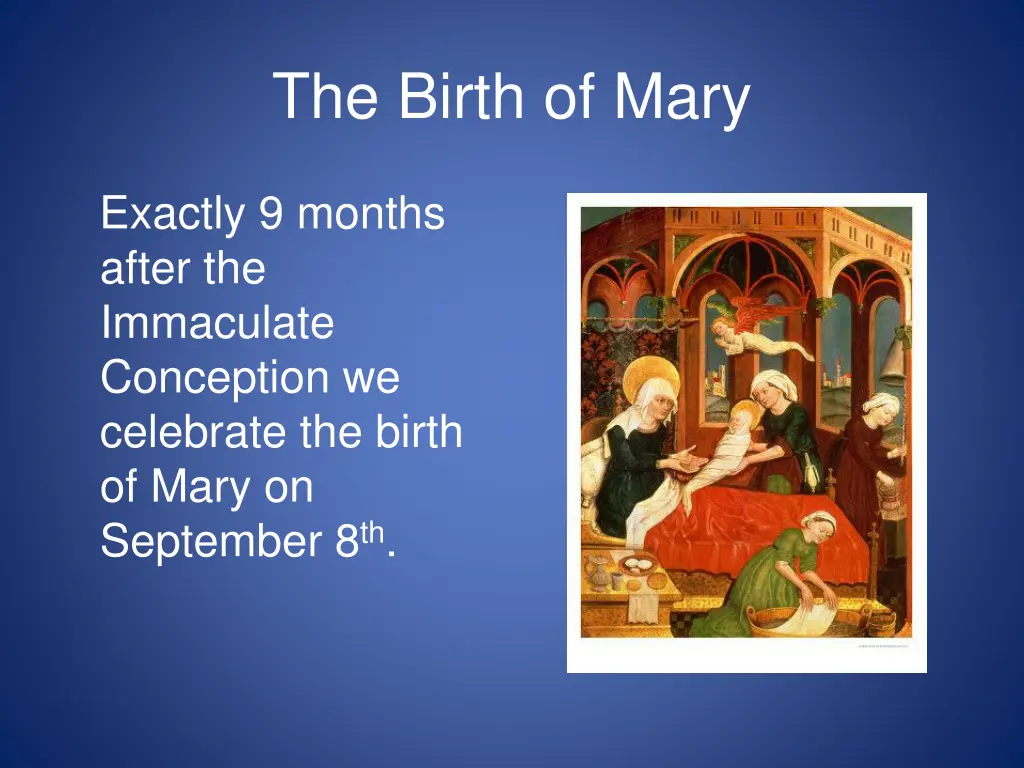 the birth of mary