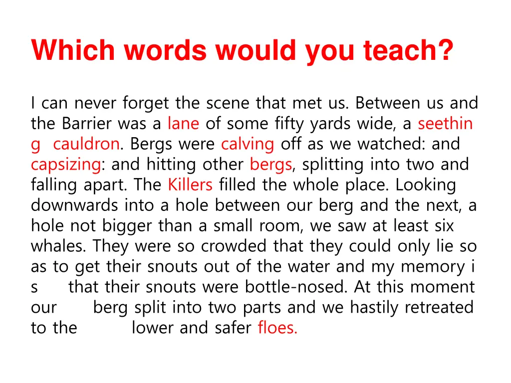 which words would you teach 3