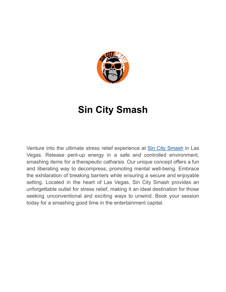 sin city smash