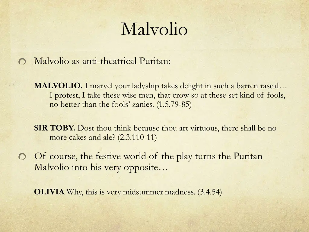 malvolio 1