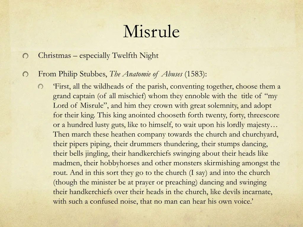 misrule