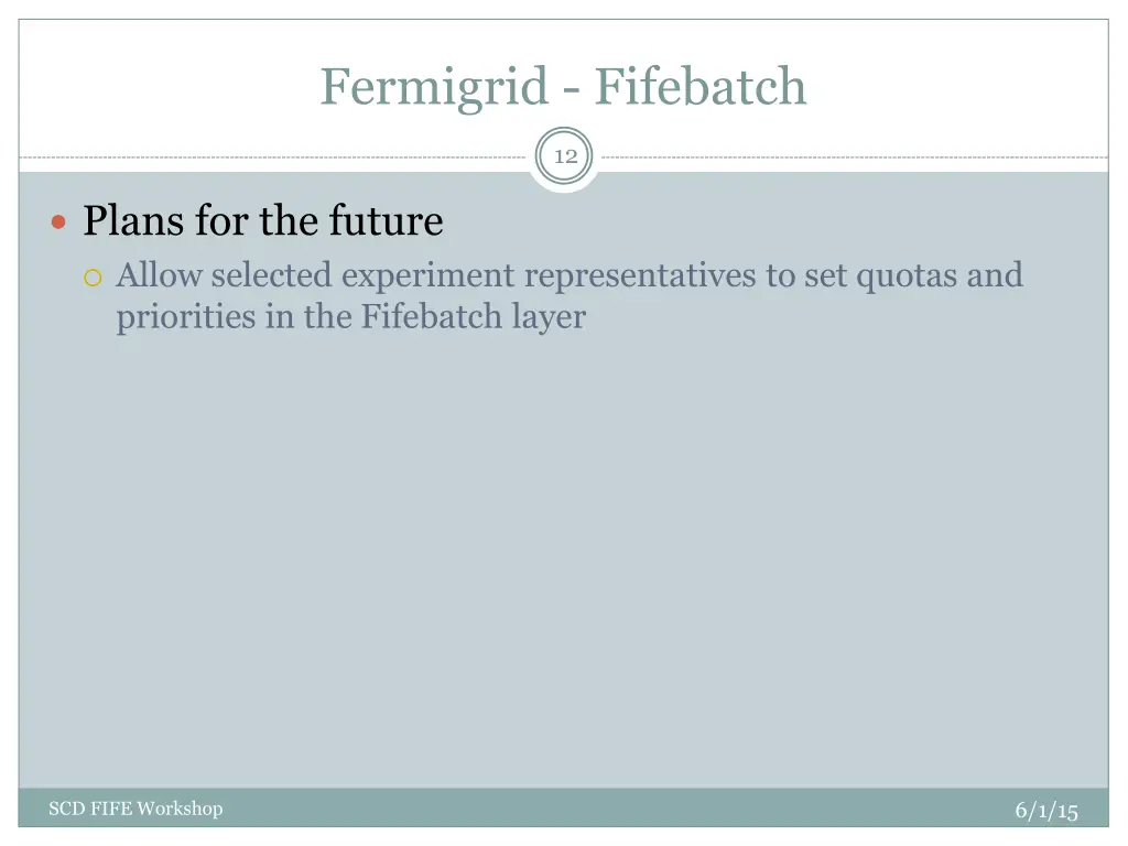 fermigrid fifebatch 5