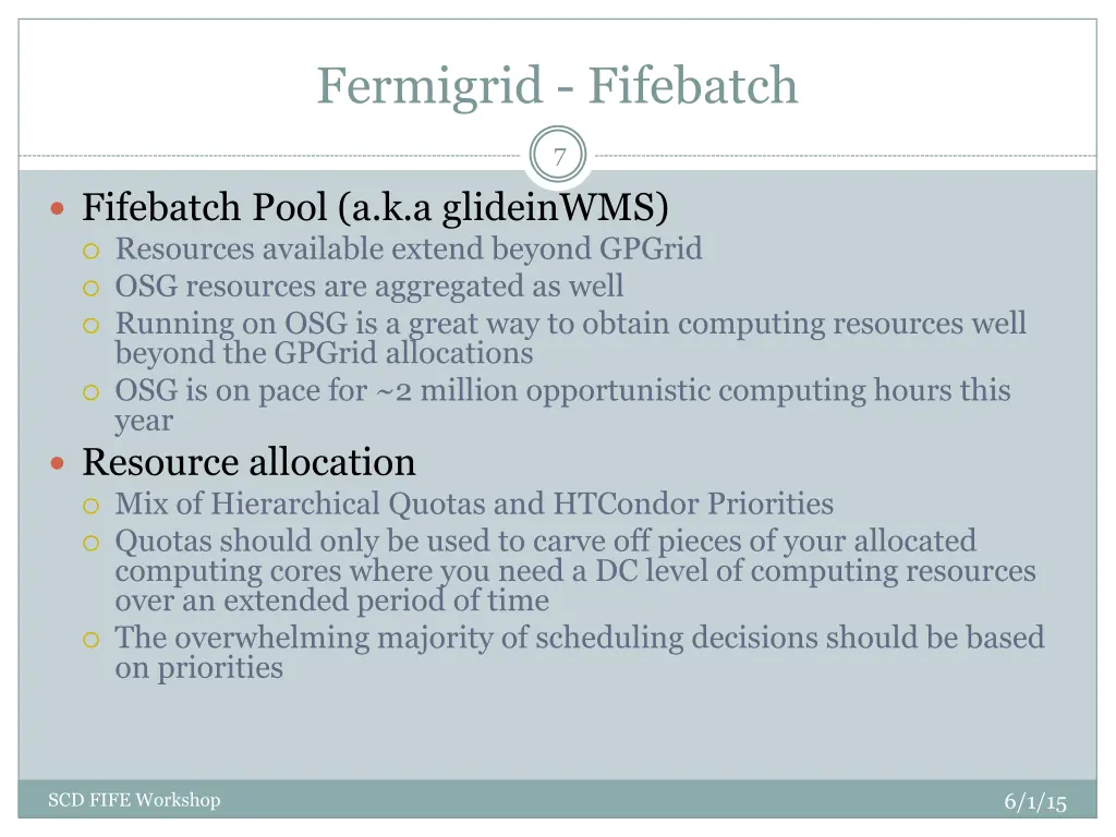 fermigrid fifebatch