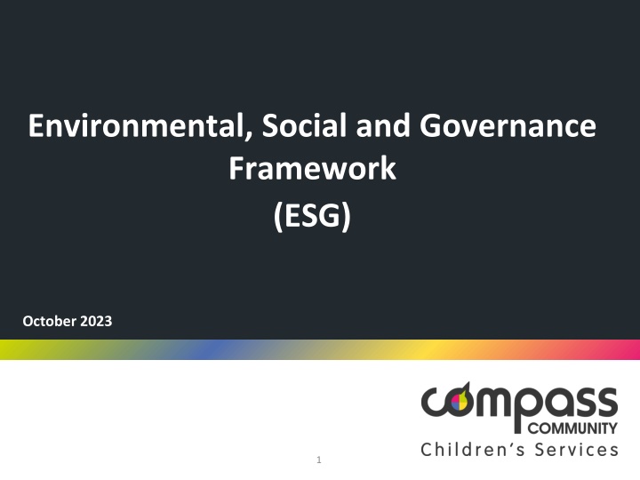 environmental social and governance framework esg