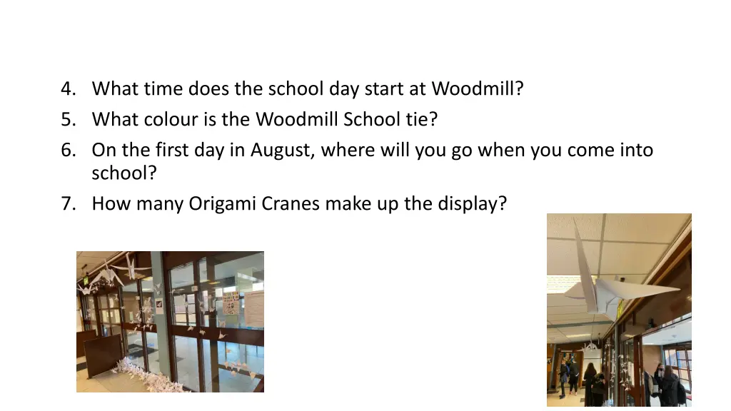 4 what time does the school day start at woodmill