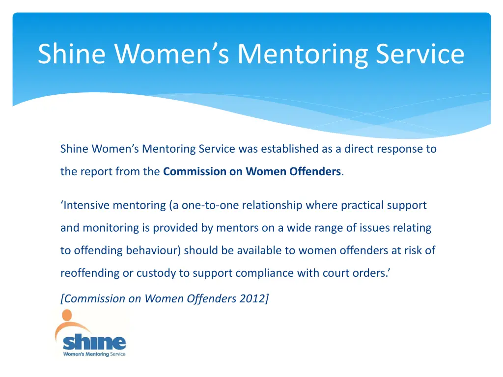 shine women s mentoring service 1