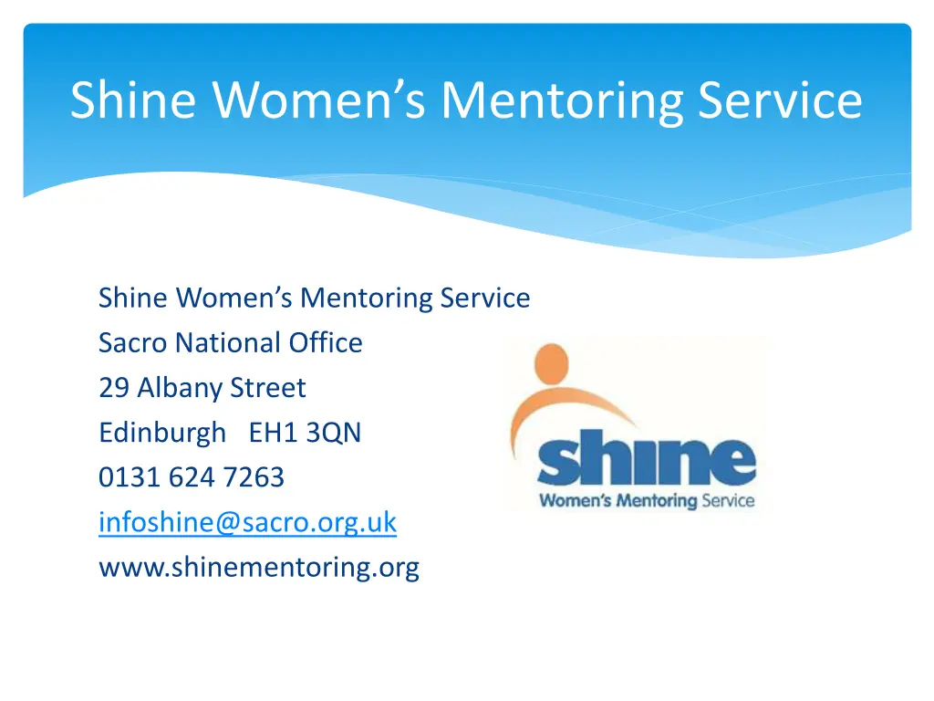 shine women s mentoring service 2