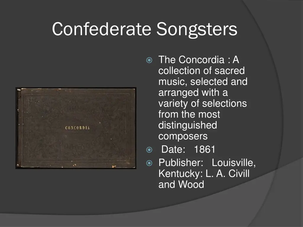 confederate songsters