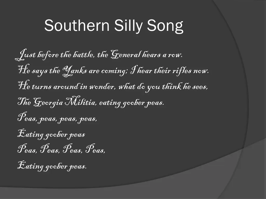 southern silly song