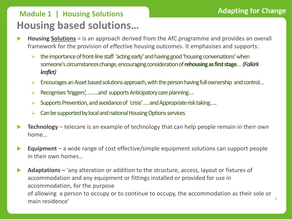 module 1 housing solutions 4