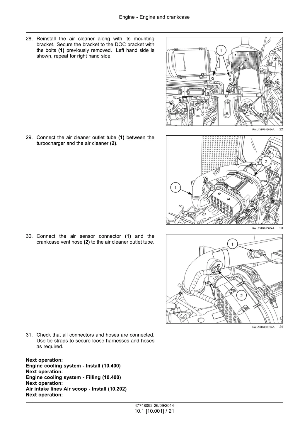 engine engine and crankcase 17