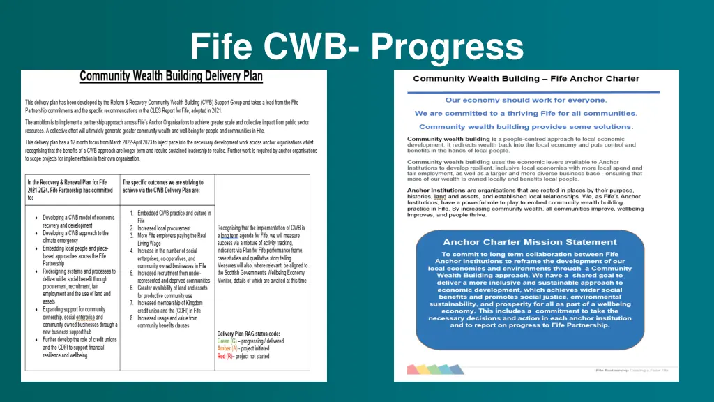 fife cwb progress