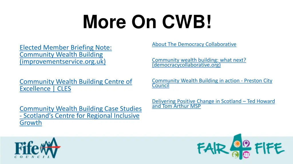 more on cwb