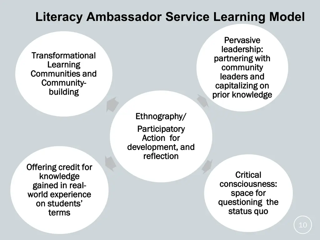 literacy ambassador service learning model