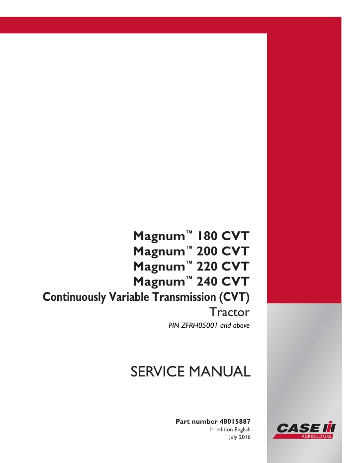 magnum 180 cvt magnum 200 cvt magnum