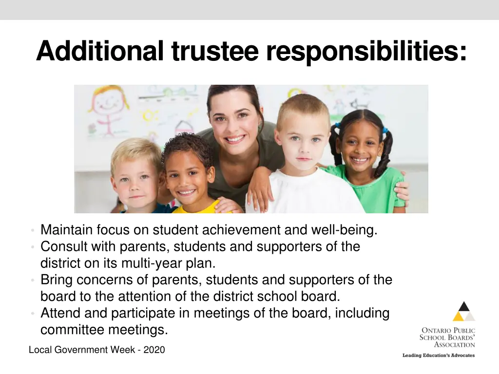 additional trustee responsibilities