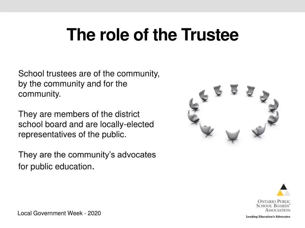 the role of the trustee