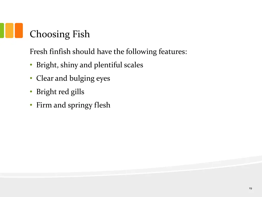 choosing fish