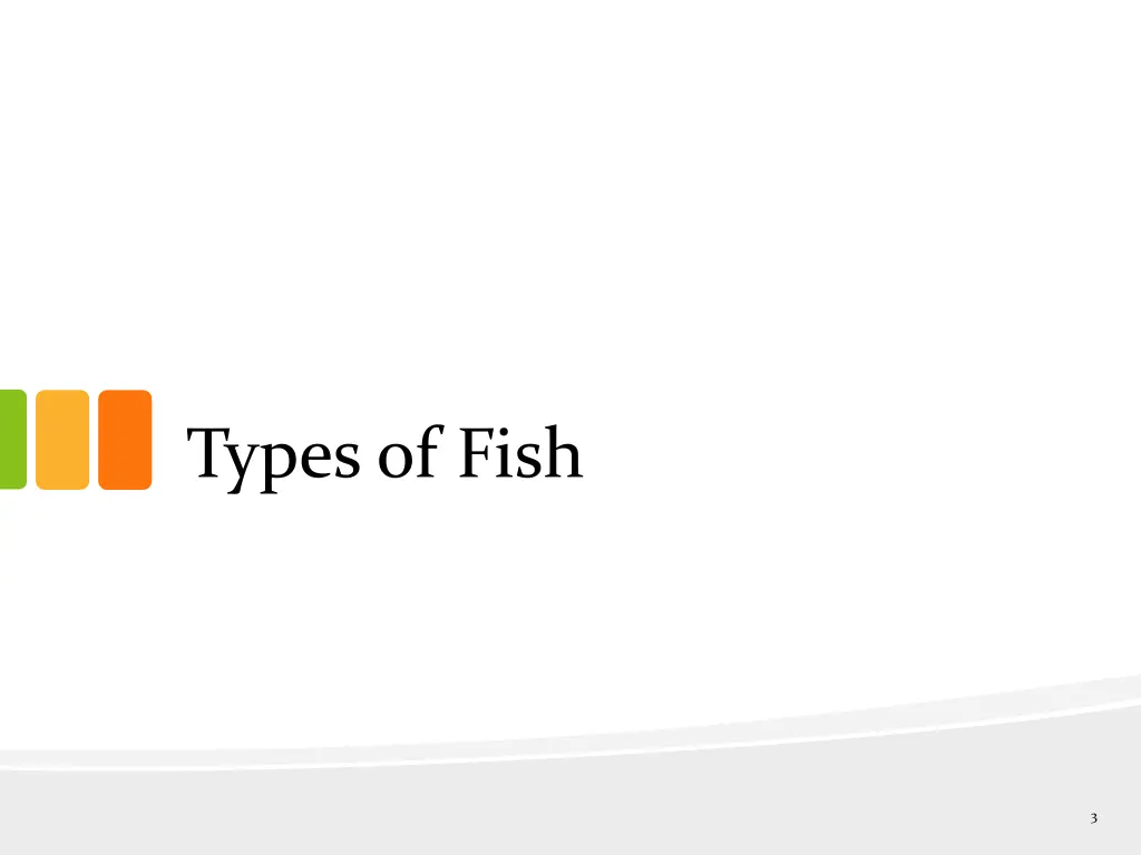 types of fish