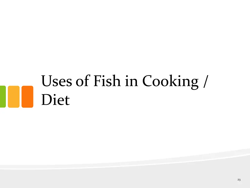 uses of fish in cooking diet