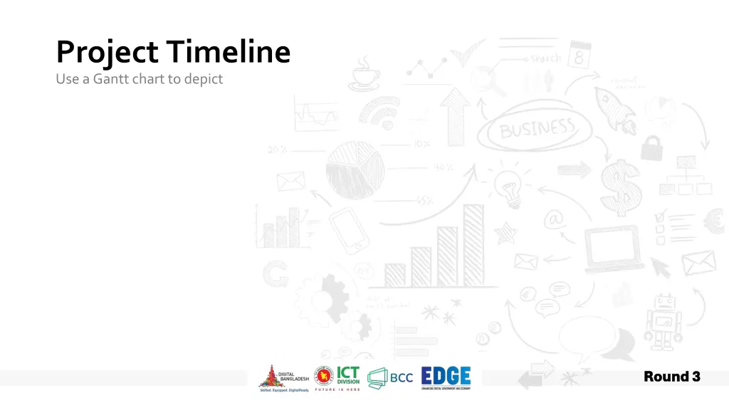 project timeline use a gantt chart to depict