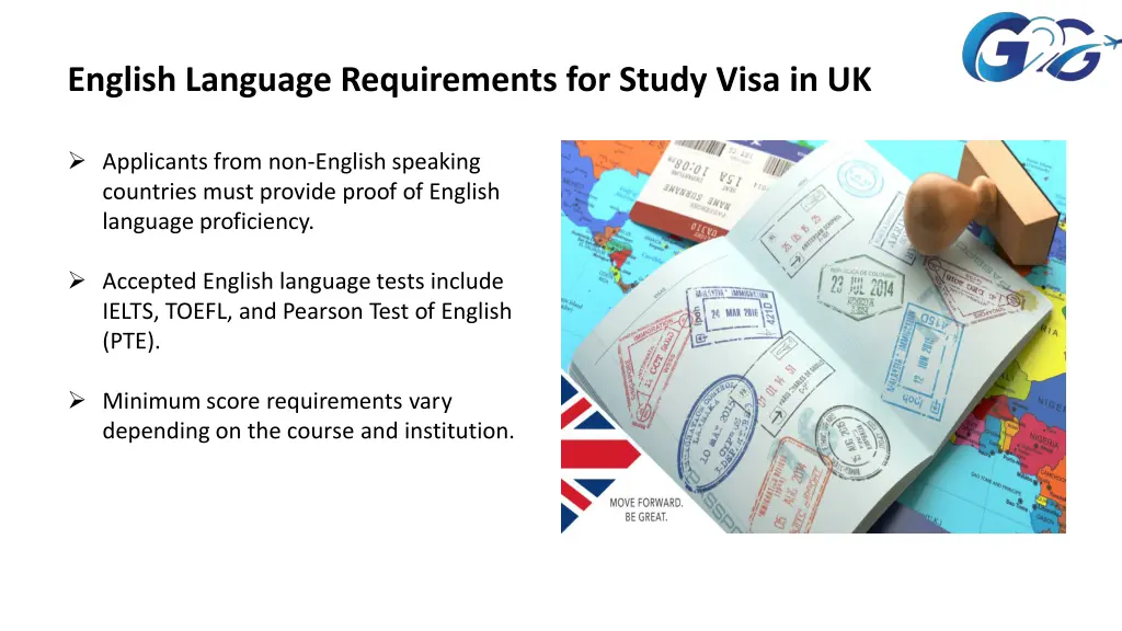 english language requirements for study visa in uk