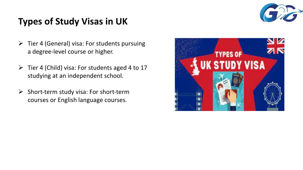types of study visas in uk