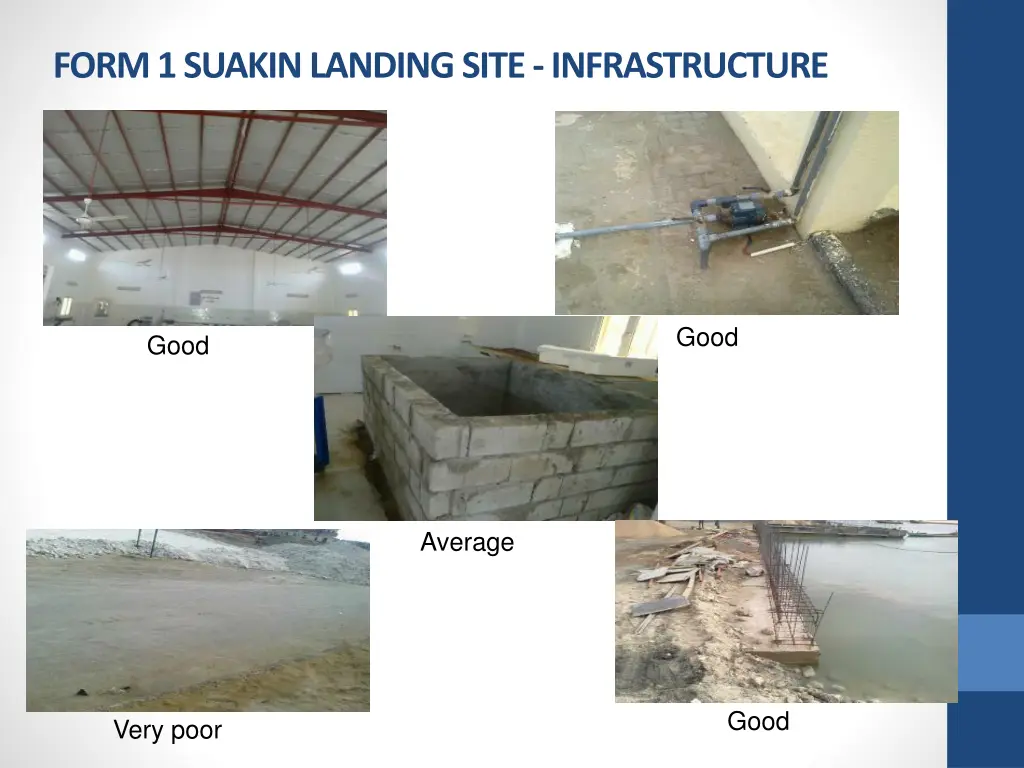 form 1 suakin landing site infrastructure