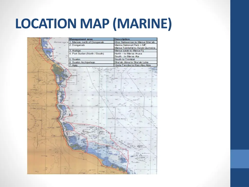 location map marine