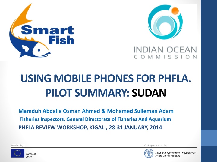 using mobile phones for phfla pilot summary sudan