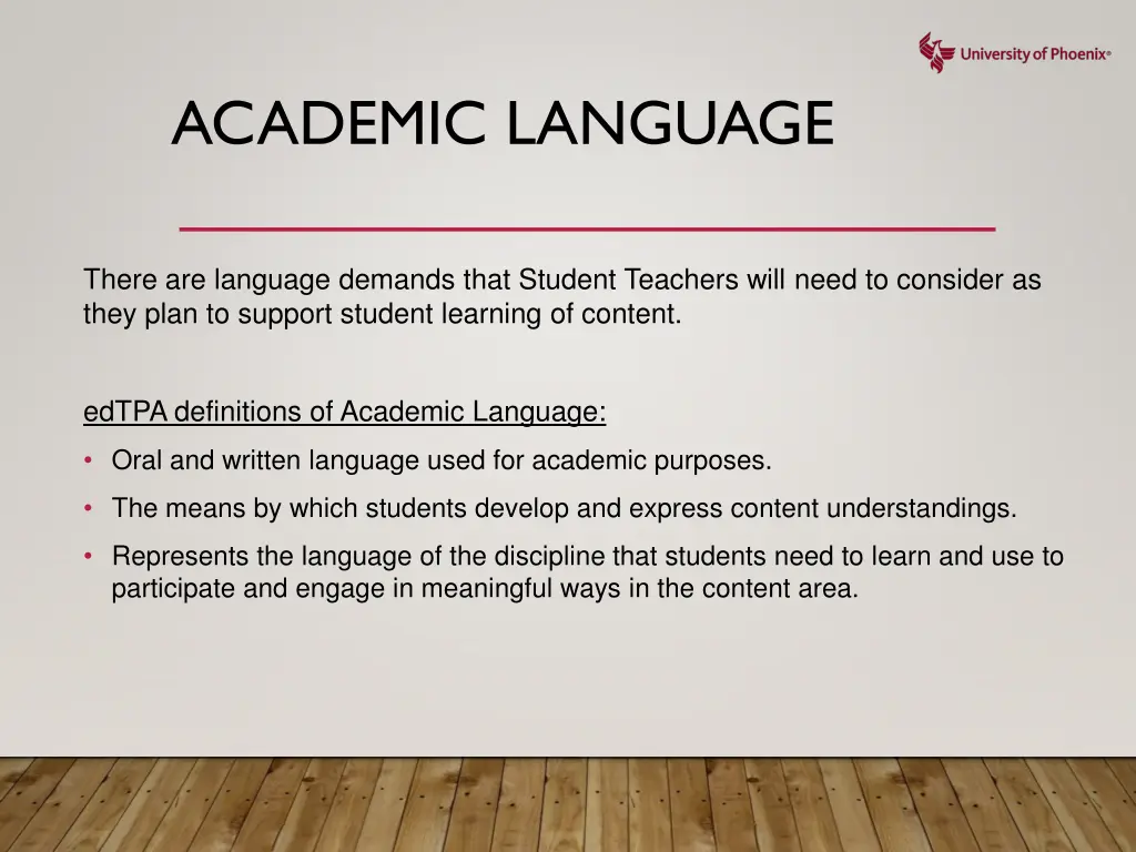 academic language