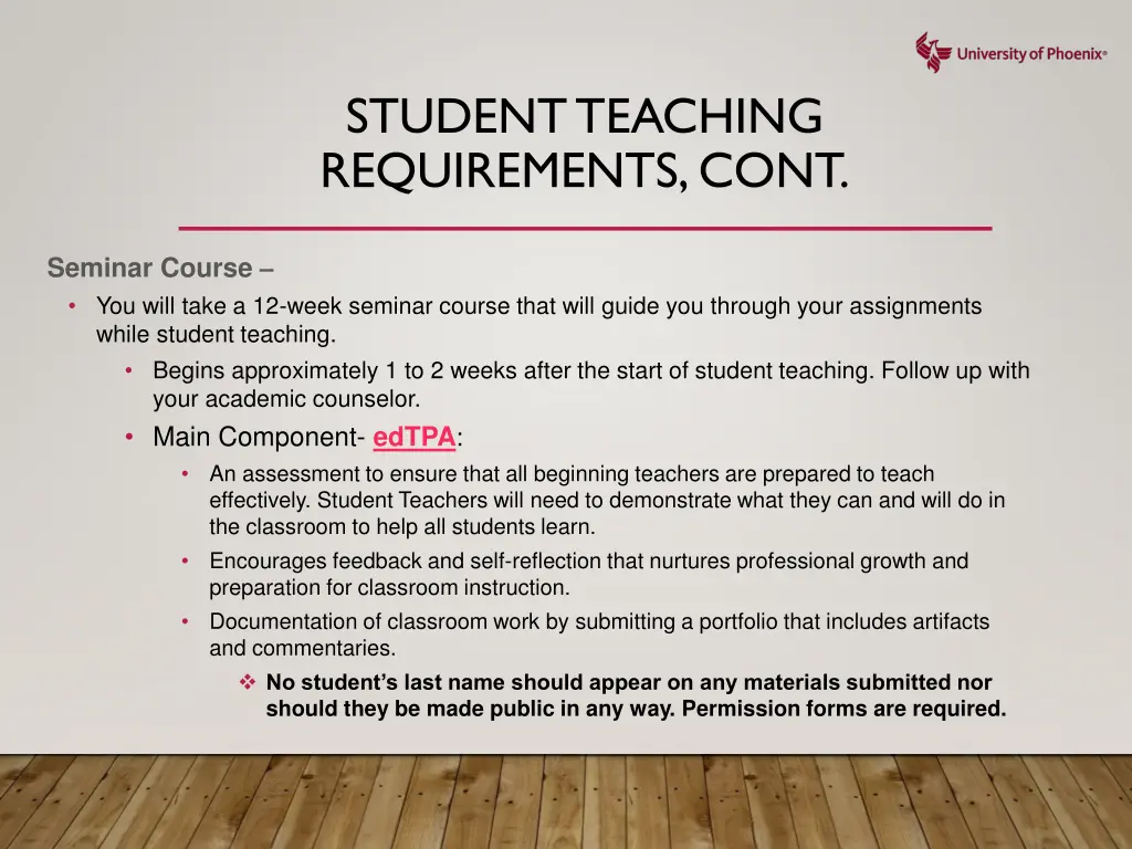 student teaching requirements cont 1