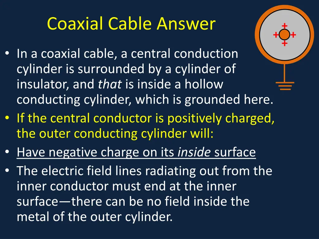 coaxial cable answer