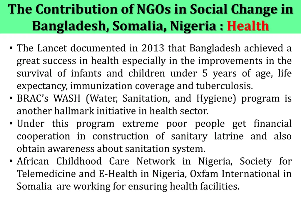 the contribution of ngos in social change 2