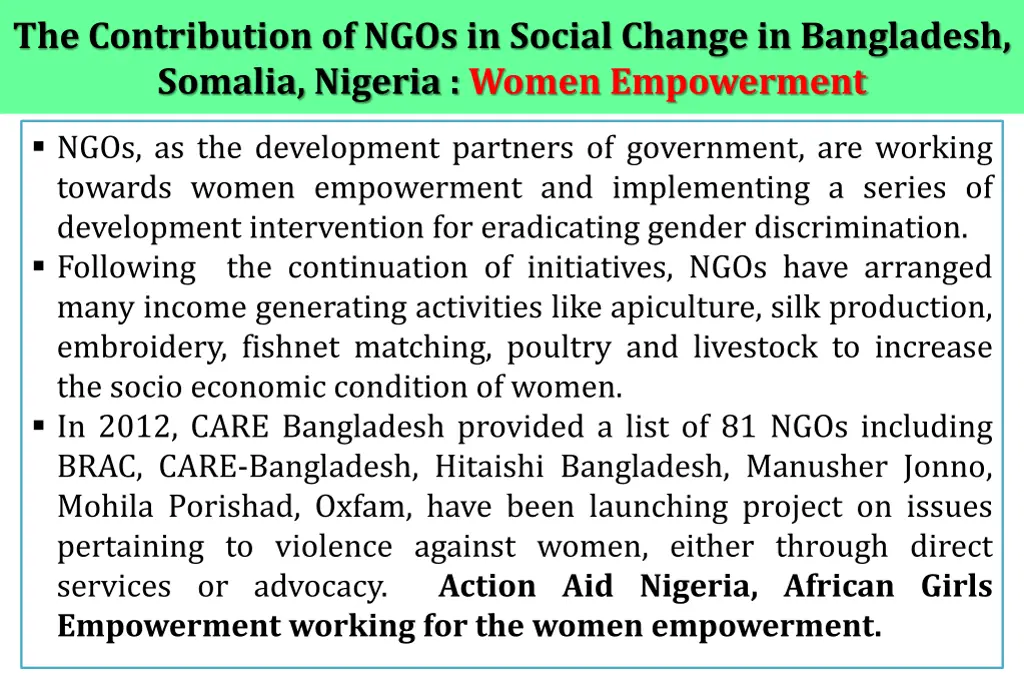 the contribution of ngos in social change 3