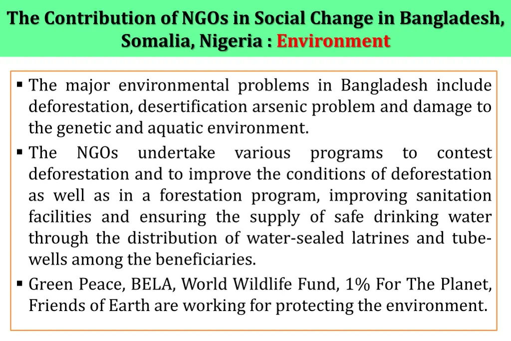 the contribution of ngos in social change 6