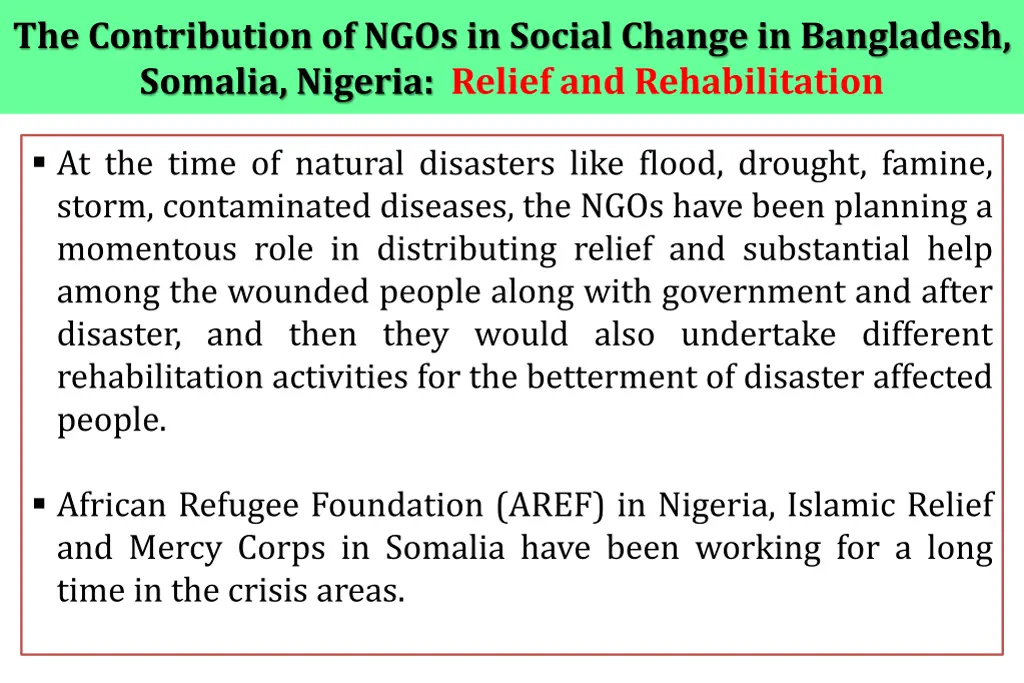 the contribution of ngos in social change 7