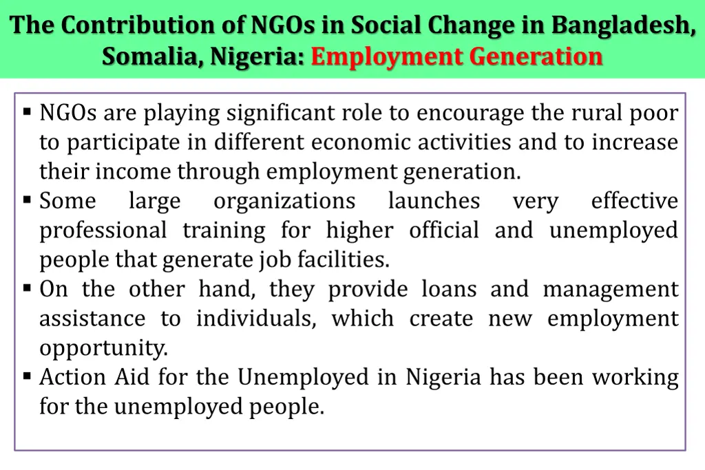 the contribution of ngos in social change 8