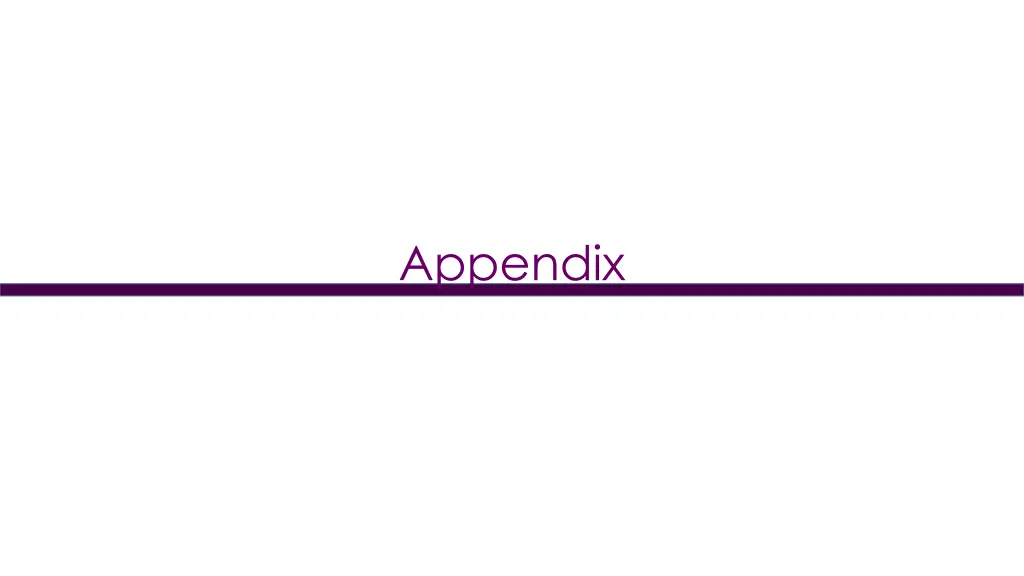 appendix