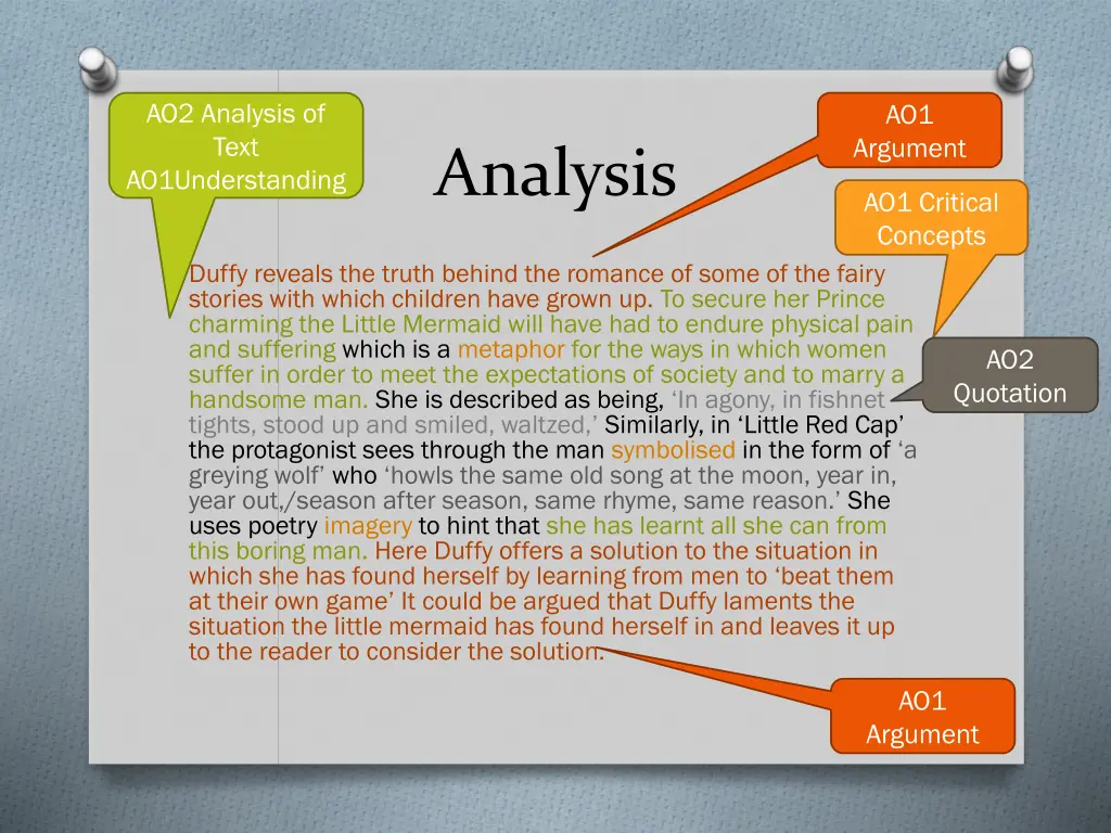 ao2 analysis of text ao1understanding 1