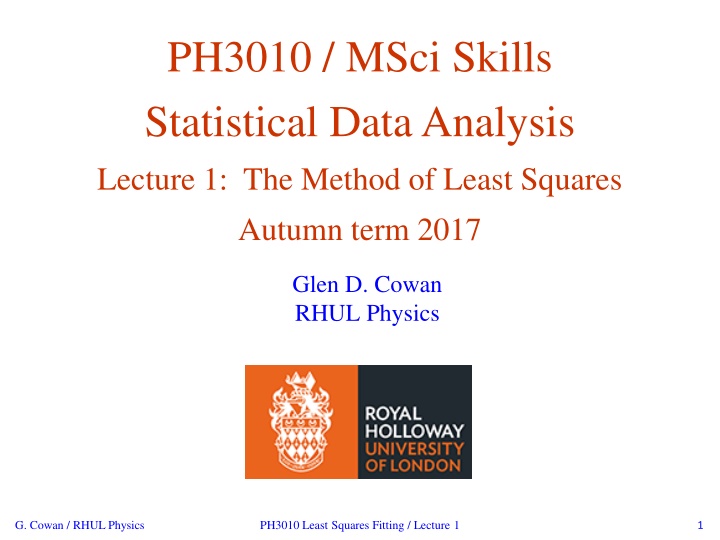 ph3010 msci skills statistical data analysis