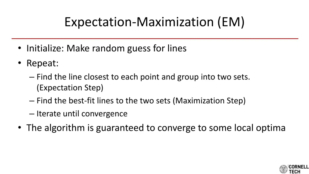 expectation maximization em