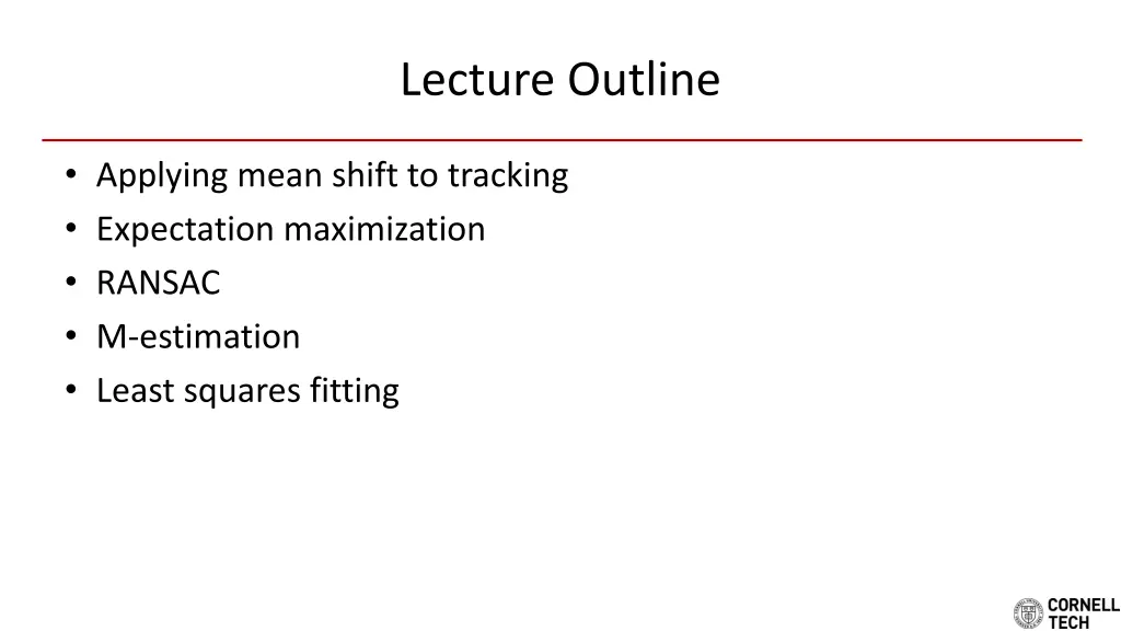 lecture outline