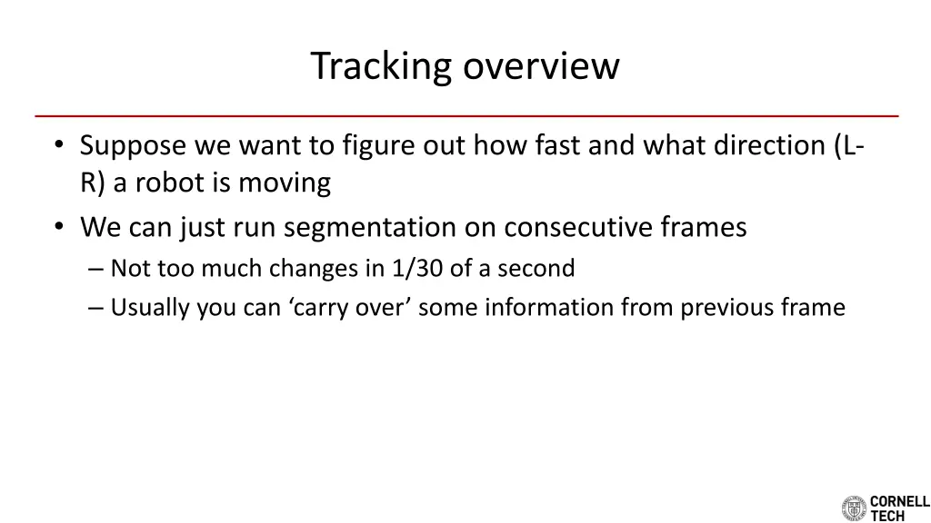 tracking overview