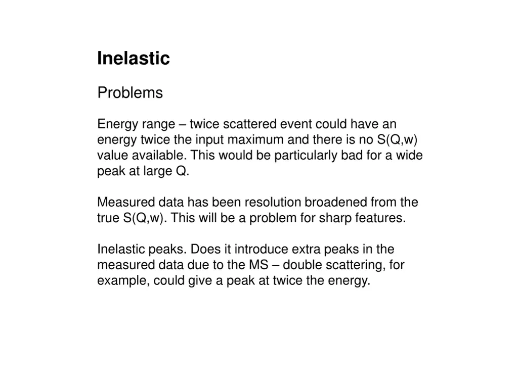 inelastic