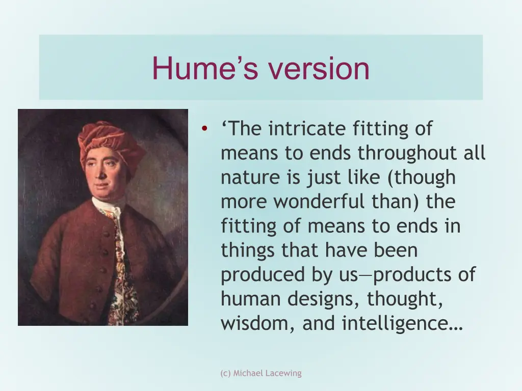 hume s version